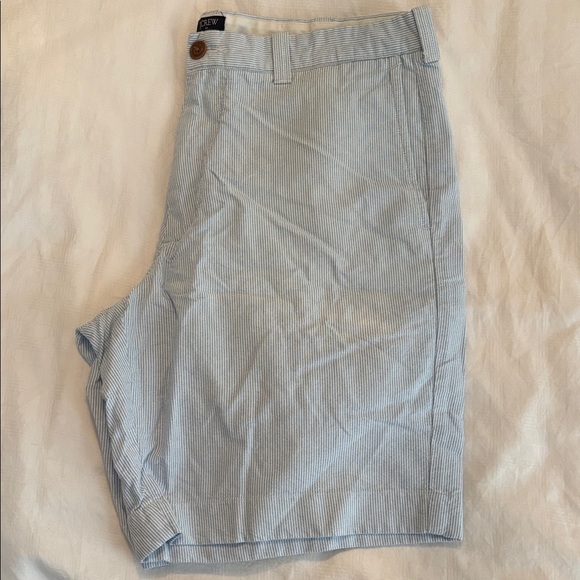J. Crew Other - J. Crew Men’s Light Blue Pinstripe Flat Front Shorts